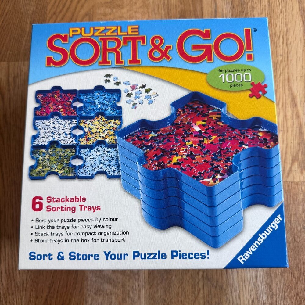 Ravensburger Puzzle Sort & Go Stackable Sorting Trays